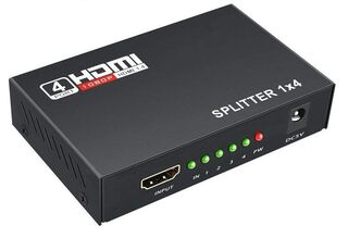 Splitter HDMI 1 Entrada 4 Salidas 1080P 3D Ver1.4 4K,hi-res