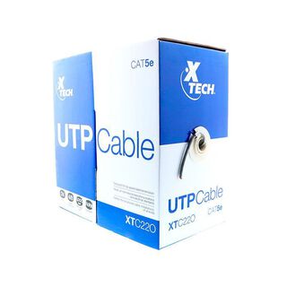 Cable Utp Cat5e Lan Caja 305m Xtech Gris,hi-res