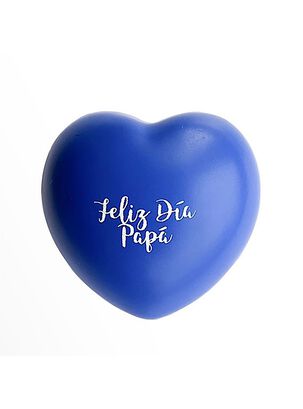 Corazón Antiestrés Azul Feliz Día Papá,hi-res