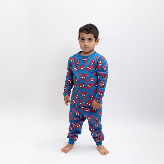 Pijama Disfraz Niño Spiderman Caritas Azul Marvel,hi-res