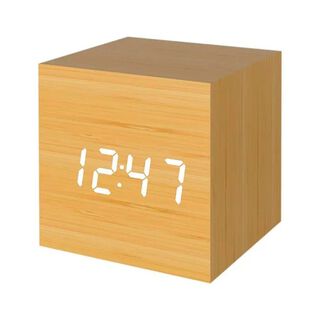 Reloj despertador digital madera - malik,hi-res