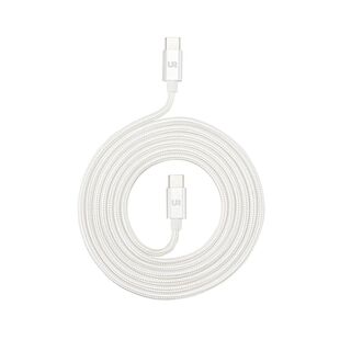 Cable USB-C a USB-C 1,5 M Trenzado Fabric Shining White,hi-res