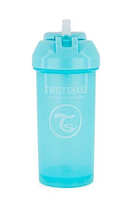 Vaso con bombilla Twistshake Straw Cup 360ml azul,hi-res