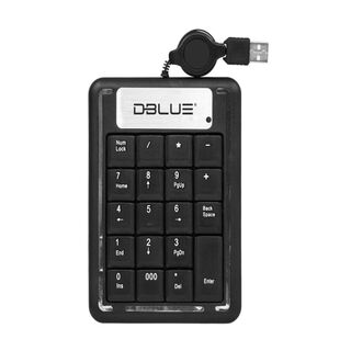 Teclado Pad Numerico USB Ultra Slim Portatil Negro Dblue,hi-res