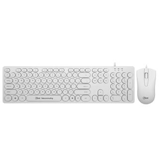 Kit Teclado + Mouse Mlab Telecommuting 9094 USB Blanco,hi-res