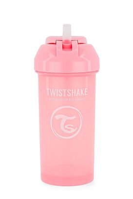 Vaso con bombilla Twistshake Straw Cup 360ml rosado,hi-res