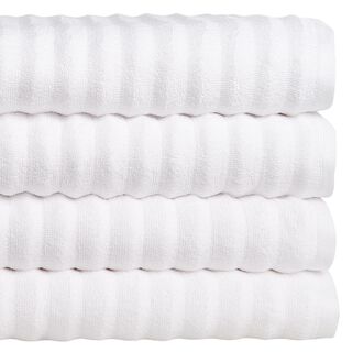 Set 2 toallas mano y 2 toallones baño, diseño Ola, 100% algodón, 600 gr.,hi-res