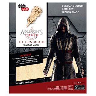 Assassin'S Creed Hidden Blade Libro y Modelo Armable Madera,hi-res