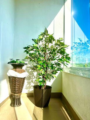 Planta Artificial Ficus Premium 120 cm. y 630 hojas / Arbusto Real,hi-res