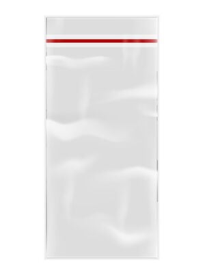 100 Bolsas Celofán Transparente 10x21 cm con adhesivo,hi-res