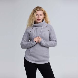 Sweater Mujer Tejido Gris Melange Fashion´s Park,hi-res