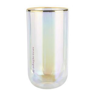 Vaso Doble Vidrio Iridescent 430 ml,hi-res