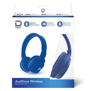 Audifono Inalámbrico Bluetooth 5.0 Azul,hi-res
