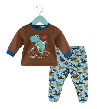 Pijama Bebé Niño de Franela Dino,hi-res