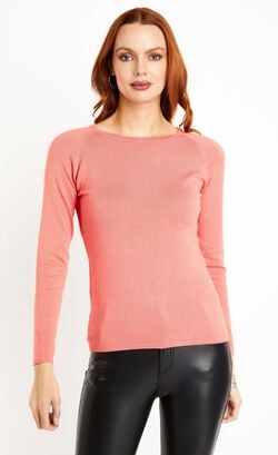 Sweater Josefina Naranja Lineatre,hi-res
