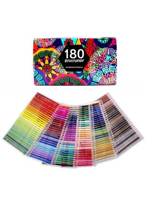 Set De 180 Lápices Acuarela Colores ,hi-res
