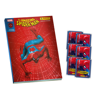 Pack Spiderman 60th Anniversary (1 Álbum Tapa Dura + 25 Sobres),hi-res