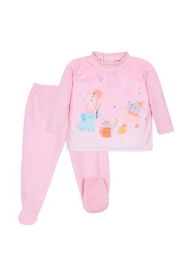 Pijama Bebé Niña Polar Circus Rosa H2O Wear,hi-res