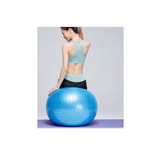 Balon de Pilates Yoga 75cm Con Inflador Azul,hi-res