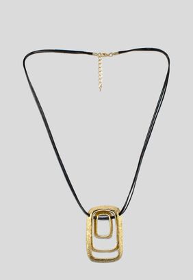 Collar 3 Rectangular Metal Oro,hi-res