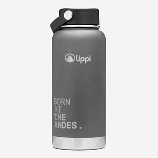 Botella Unisex Light Steel Wide Top Bottle 950 ML Grafito Lippi,hi-res