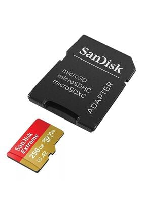Tarjeta microSDXC UHS-I SanDisk Extreme 256GB con Adaptador ,hi-res