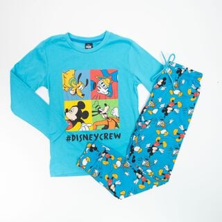 Pijama Niño Mickey Crew Azul Disney,hi-res