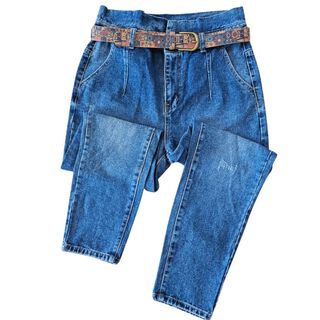 Pantalon estilo MOM para damas en jean de calidad,hi-res