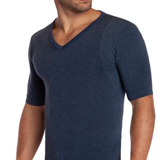 Camiseta Cuello V Bamboo+Cobre Azulino Tais,hi-res