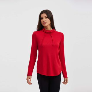 Sweater Mujer Con Bolsillo Gris Melange,hi-res