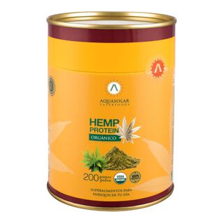 Hemp protein 200gr Polvo organico Aquasolar,hi-res