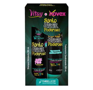 Kit Shampoo y Acondicionador Santo Black Novex 2x300ml,hi-res