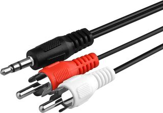 Cable Auxiliar de Audio Plug 3.5mm a Rca 1.5 Mts,hi-res