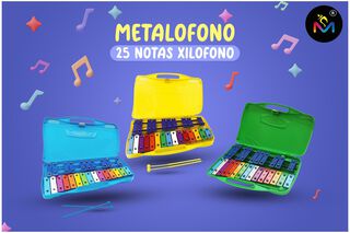 Metalofono, Instrumento 25 Notas Percusion Baquetas,hi-res