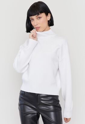 Sweater Mujer Cuello Moc Regular Blanco Corona,hi-res