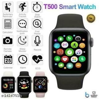 Reloj T500 Inteligente Smartwatch Negro / Realiza y Recibe Llamadas,hi-res