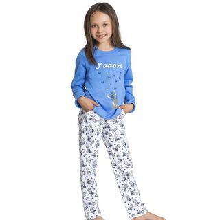 Pijama Mon Amour algodón 31631 P Celeste,hi-res