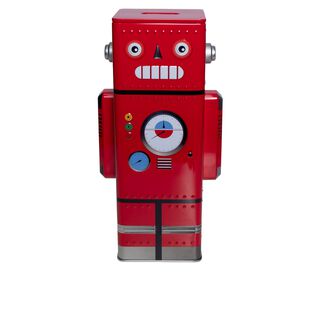 Alcancía metálica Robotto Rojo Topsoc,hi-res