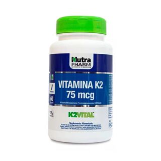 Vitamina K2 NutraPharm 60 Cápsulas,hi-res