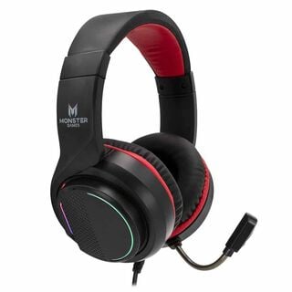 Audífonos Monster Games Snap, Stereo 3.5mm + USB Adapter, RGB, Cable 1.8m,hi-res