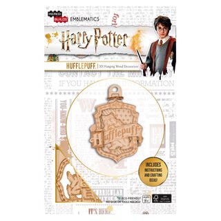 Emblema Harry Potter Hufflepuff Modelo Armable En Madera,hi-res