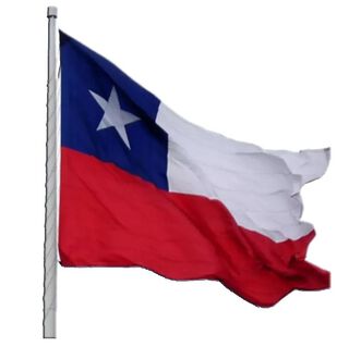 Bandera de Chile 120x180 Estrella Bordada,hi-res