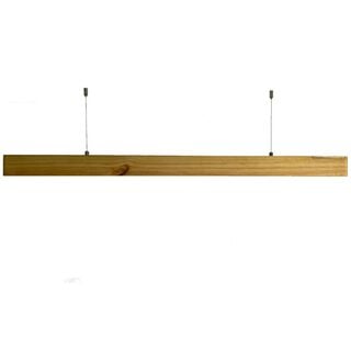 Lámpara lineal led, de madera, minimalista, 106 cm. Luz blanca,hi-res