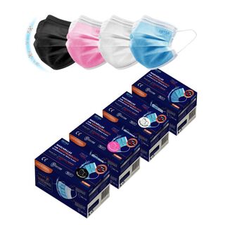 Mascarillas Tipo Il R Nanotecnología, 4 Cajas, 50 Un Colors,hi-res