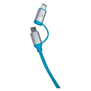 Cable Dual Micro USB + I5 2A Azul 1M Datacom Pronobel,hi-res