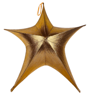 Estrella De Genero De Metal Dorada 80cm,hi-res