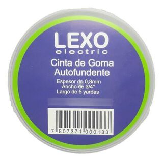 Cinta De Goma Autofundente 0.8mm 3/4 5mts Lexo Electric,hi-res