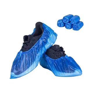 Cubre Zapato Plastico Color Azul 100unidades Electromedicina,hi-res