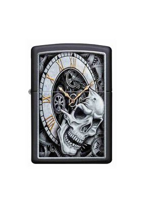 Encendedor Zippo Skull Clock Design Negro ZP29854,hi-res