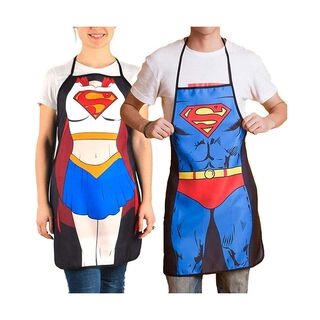 set 2 delantales Superwoman y superman,hi-res